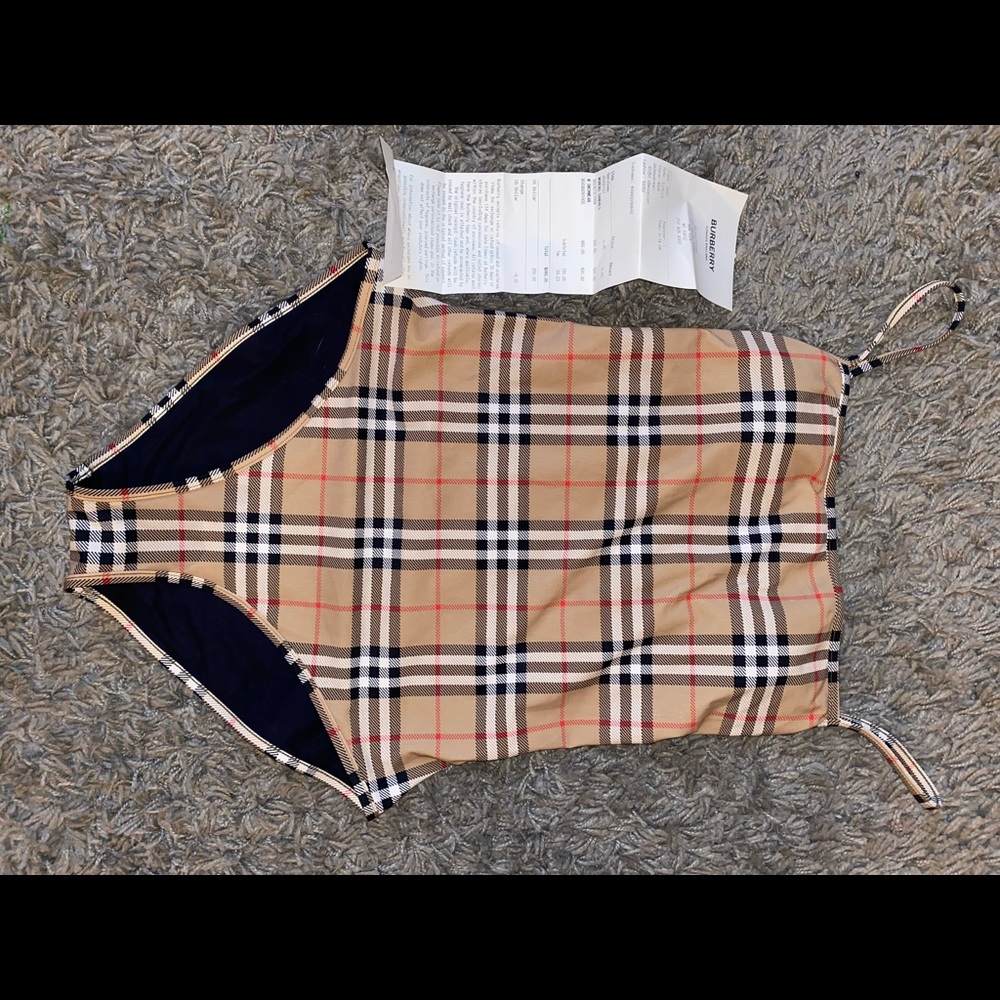 SOLD BURBERRY One piece swimsuit